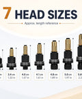 All Purpose 77 Piece Carbon Steel Hand Rivet Nut Tool Set For Quick Rivnut Installations Ideal For DIYers And Pros In Metalworking Pipe Fittings Includes Multiple Sizes For Sheet Metal And Tubing Rugged Manual Nut Setter Kit, 7 head sizes from 3.3 to 5.69 cm