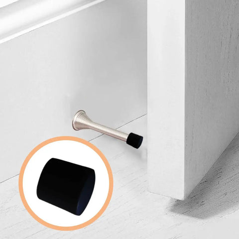 20 Pack Door Stopper Caps Rubber Tips Replacement For Doors 0.39 Inch Inner Diameter And 0.5 Inch Outer Diameter Black End Caps