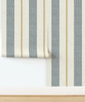 Premium Traditional Wallpaper With A Subtle Linen Texture Built Tough For Busy Households Straight Up Smooth Matte Finish hanging from wall.