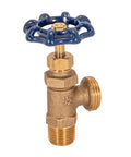 Beefy Heavy Duty Boiler Drain Fitting With MHT Outlet Brass One Half Inch MIP Connection Stuffing Box Durable Plumbing Drain
