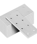 10 Pack Flat Joining Plates For 2020 2040 T Slot Aluminum Profiles, 8 Hole Rectangle Plate For 20 Series, stack view