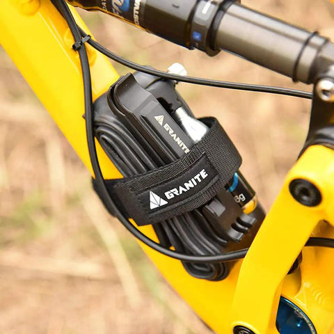 Rockband Bicycle Gear Carrier Strap In Orange No Drop Mount For Inner Tubes And Tools Secure Frame Attachment on bike