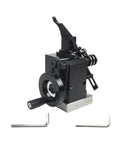 Small But Mighty Mini Punch Grinder For CNC Lathes And Turning Tools High Precision Needle Grinding Machine For Milling And Drilling With 1 Micron Accuracy, black metal body with two hex keys, front view