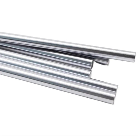 Built Tough Smooth Rolling Linear Motion Guide Slider Kit Includes Fifty Chromed Hardened Steel Shafts 6mm Diameter 700mm Long showing rods.