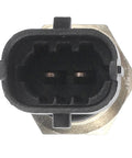 A-Premium engine coolant temperature sensor for Polaris Ranger and RZR, metal threaded body with black 2-pin connector, front view.