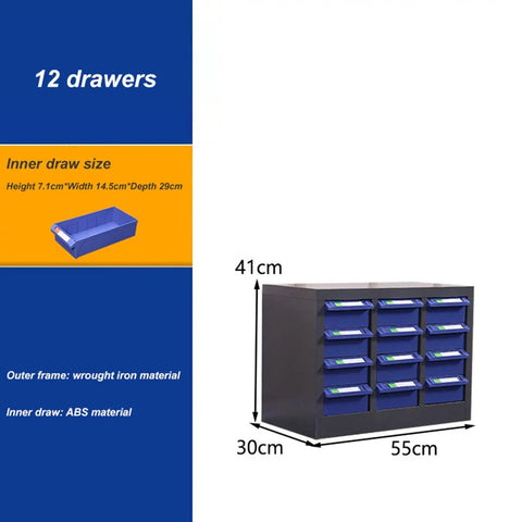 Heavy Duty Stackable Steel Tool Organizer With Twelve Clear Front Drawers For Sorting Nuts Bolts Screws Craft Beads And Small Hardware Kick Ass Desk Storage Rack That Keeps Your Workshop Totally Neat