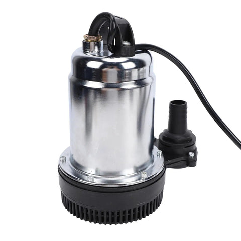 Cordless Submersible Water Transfer Pump 1003 GPH High Flow Power device with metallic body for rapid water drainage tasks.