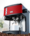 Semi Automatic Espresso Coffee Machine For Home Use With Steam Wand And Large Capacity Over 16 Cups, Aluminum Alloy Body