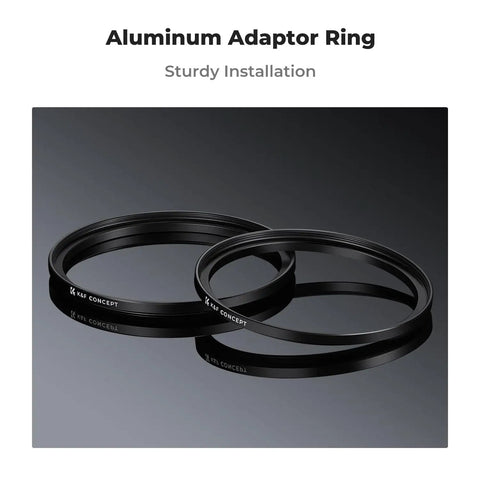 67 To 82mm Step Up Ring Adapter Set Aluminum Alloy Lens Filter Converter For 67mm Lenses 2-Piece Durable Rings on display