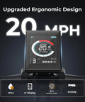 Display of Electric Bike For Adults With 1000W Peak Motor 20 MPH Top Speed showing speed and ergonomic design features.