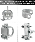 2 Pack Sliding Gate Rollers With Bracket, 5 Inch Track Roller Kit For 1 5 Eighth Inch Gate Frames, Galvanized Steel components