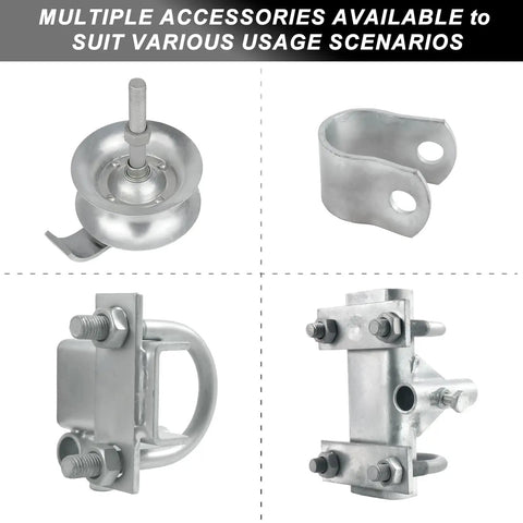 2 Pack Sliding Gate Rollers With Bracket, 5 Inch Track Roller Kit For 1 5 Eighth Inch Gate Frames, Galvanized Steel components