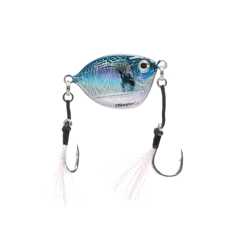 fish quicker to strike moving lure vs jig Purple Black Flutter Jig for Inshore Offshore ✓