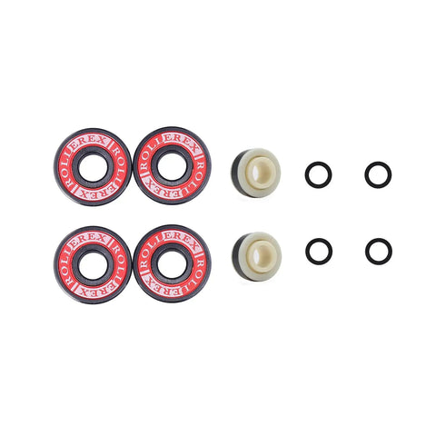 Glowrider 92A Inline Skate Wheels With Built In Magnetic LED Lights 80mm 2 Pack Includes Bearings UV Purple Glow No Battery Needed Smooth 92A Polyurethane Ride For Dope Night Skating bearings and spacers
