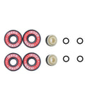 Glowrider 92A Inline Skate Wheels With Magnetic LED Lights And Bearings, showing bearings and spacers for assembly
