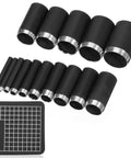 Leather Circle Cutter Tool Set 16 Piece Circle Punch Kit 1mm To 15mm High Carbon Steel Round Cutting Dies For DIY Leathercrafts