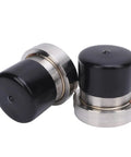 Two Pack Trailer Bearing Protectors 2.441 Inch Dia Stainless Steel Aluminum Alloy Heavy Duty Wheel Bearing Protectors With Auto Check Grease Level
