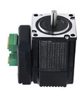 Beefy Torque 57x57mm Frame Nema 23 Closed Loop Stepper Motor 1.2Nm 4A 36V DC 2 Phase With 8mm Shaft For 3D Printers CNC Machines And Smooth Rock Solid Motion, black stepper motor with green connector and 8mm shaft