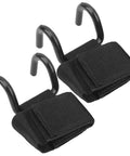 Pair Of Pro Steel Weight Lifting Hooks For Deadlifts And Shrugs With Neoprene Wrist Straps Deoxidized Steel Build Designed For Powerlifting And