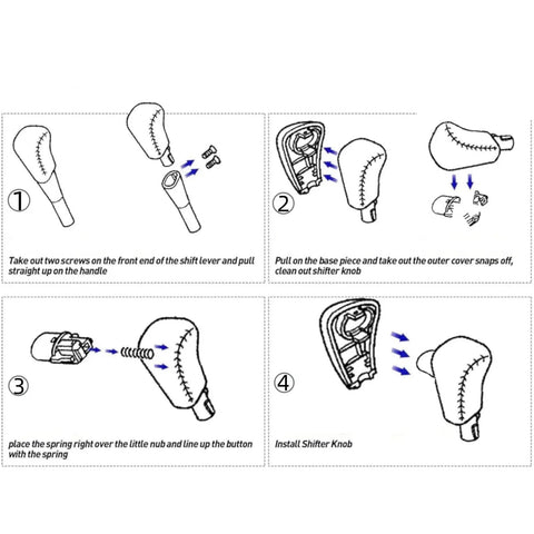 Instructions for installing Honda Odyssey Transmission Shift Lever Push Button Knob Replacement 2005 2010 Fits 3.5L V6 EX LX EX L