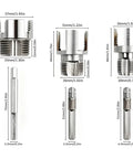 Adastone High Carbon Steel Pipe Threader Kit With 1/2 Inch 3/4 Inch And 1 Inch Taps showing detailed tap sizes and dimensions.