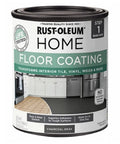 Can of Charcoal Gray Floor Coating Premix Base Coat For Indoor Surfaces, 1 Qt Water Based DIY Ready Kit, kitchen background.
