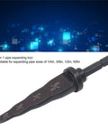 4 In 1 Pipe Tube Expander Tool For HVAC Copper Lines Set With Drill Bit suitable for 1/4, 3/8, 5/8 inch tubing.
