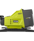 Side view of Portable Water Transfer Pump With Hybrid Power, 18V Battery Or 120V AC, Free Standing Base, by Ryobi