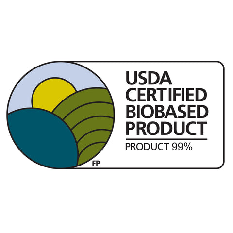USDA Certified Biobased Product label with 99% content rating
