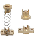 2 Pack Anti Backlash Spring Loaded Nut Elimination Gap Brass Nuts Upgrade Kit for Z Axis on T8 Lead Screw 3D Printers