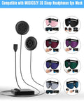 Premium Bluetooth 5.4 Module Crafted As A Slick Sleep Headphones Replacement with black audio speakers and wired setup.