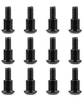 12 Pcs Black M3x10mm Hex Buttonhead Shoulder Screws Crafted From Tough 12.9 Grade Alloy Steel for RC rigs