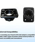 4 Pack Tightening Nuts With Button Lock For 17mm Ball Joint Mounts Replacement Hardware Kit, black adapter base shown