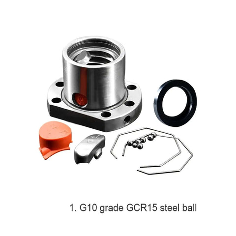 Get A Complete SFU2005 20mm Rolled Ballscrew Set Kit With BKBF15 Support And DSG20H Nut Housing For Smooth Precision Motion Control In Your Next DIY CNC Project Or Industrial Build Today. G10 GCR15 steel ball nut housing kit