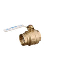 Lead Free 2 Inch Full Port Two Piece Brass Ball Valve With Female Threaded Ends Chrome Plated Copper Silicon Alloy Body Adapter Steel Handle