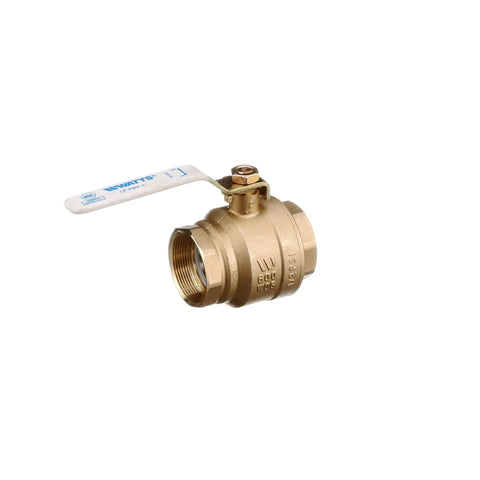 Lead Free 2 Inch Full Port Two Piece Brass Ball Valve With Female Threaded Ends Chrome Plated Copper Silicon Alloy Body Adapter Steel Handle