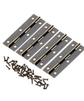4 Pack Rotating Concealed Hinge Set Antique Bronze For Cabinets Doors Drawers And Jewelry Boxes 60x20mm With Silent Bearings Easy Install