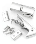 Two Pack Adjustable Stainless Steel Latch Lock Clips With Screws Heavy Duty Toggle Catch Spring Loaded Draw Latch Durable Clamp