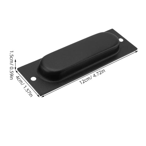 Stainless Steel Recessed Sliding Door Handles Set 2 Pack Rectangular Door Pulls 4.72 By 1.57 Inches No Sweat Easy Install