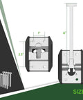 Heavy Duty Stainless Steel 6 Inch T Style RV Door Holder for Campers Trailers Motorhomes and Vans with mounting hardware