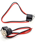 Fridge Defrost Thermostat Bimetal Replacement Part For Easy Install No Fuss Fixes Temperature Control Issues Fridge Too Warm Or Freezer Not Defrosting Fits Whirlpool WPW10225581 PS11750673 2149849 By DR Quality Parts, shown with red and black wires.