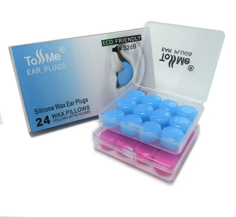 Soft Silicone Sleep Ear Plugs For Noise Reduction Up To 32dB, Ideal For Sleeping, Flying, Concerts, 24 Pillows case