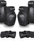 6 In 1 Protective Gear Set With Knee Pads Elbow Pads And Wrist Guards For Skateboarding Biking Roller Skating And Cycling Adults And Kids Durable Impact Resistant With Ventilated Foam For Comfort And All Day Safety