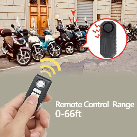 Crazy Loud 113dB Bike Alarm With Remote For Anti Theft Wireless Vibration And Motion Sensor IP55 Waterproof Bicycle Motorcycle Bell KS SF22R Three Volume Levels For Outdoor Security