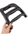 No Fuss Bull Handle Replacement For Shopping Carts And Camping Carts Easy Install Durable Plastic Grip With Smooth Wheel Management For Long Term Performance black plastic cart handle in hand