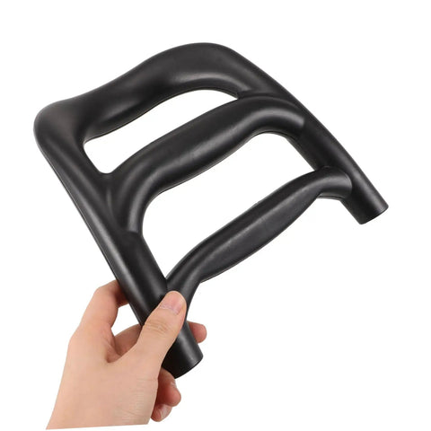 No Fuss Bull Handle Replacement For Shopping Carts And Camping Carts Easy Install Durable Plastic Grip With Smooth Wheel Management For Long Term Performance black plastic cart handle in hand