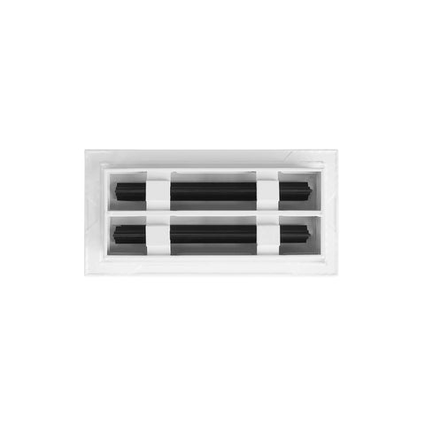 10x4 Modern AC Vent Cover In White Aluminum, Decorative Air Vent Grille With Linear Slot Diffuser For Ceiling