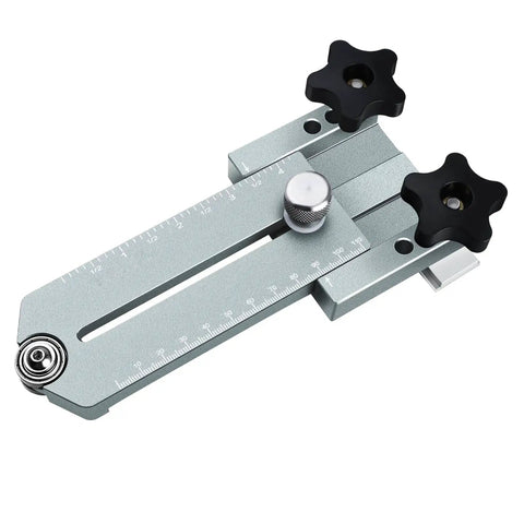 Aluminum Extended Ripping Jig For Table Saws Routers And Band Saws 175 Mm Telescoping Pro Grade Woodworking Guide in gray