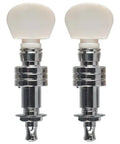 Deluxe Banjo Tuner Set Of 4 With 4 To 1 Planetary Gear System Nickel Plated Ultra Smooth Adjustments Fits 5 String Banjos
