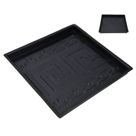 Concrete Mold Square 32.7x32.7 Cm ABS Plastic Reusable Form For Stepping Stone Pavers Garden Path Patio Walkway Courtyard Textured Pattern